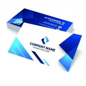 Cartão de visita 250g Verniz UV frente Couchê 250g 9x5cm 4X0 / 4X4 Verniz Total Brilho Corte Reto 