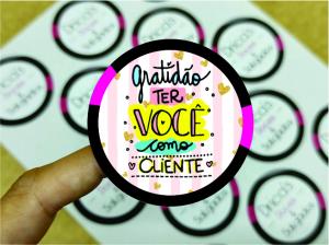 Etiqueta Adesiva Personalizada Vinil   Brilho Recorte Eletronico 